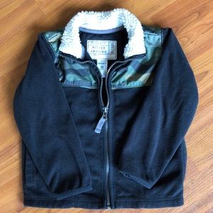 Carter’s Black & Camo Fleece Jacket 3T